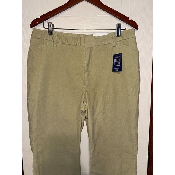 NWT Lands End Modern Fit Flat Front Boot Cut Cordory Pant โSize 12 X 29 - Picture 2 of 10